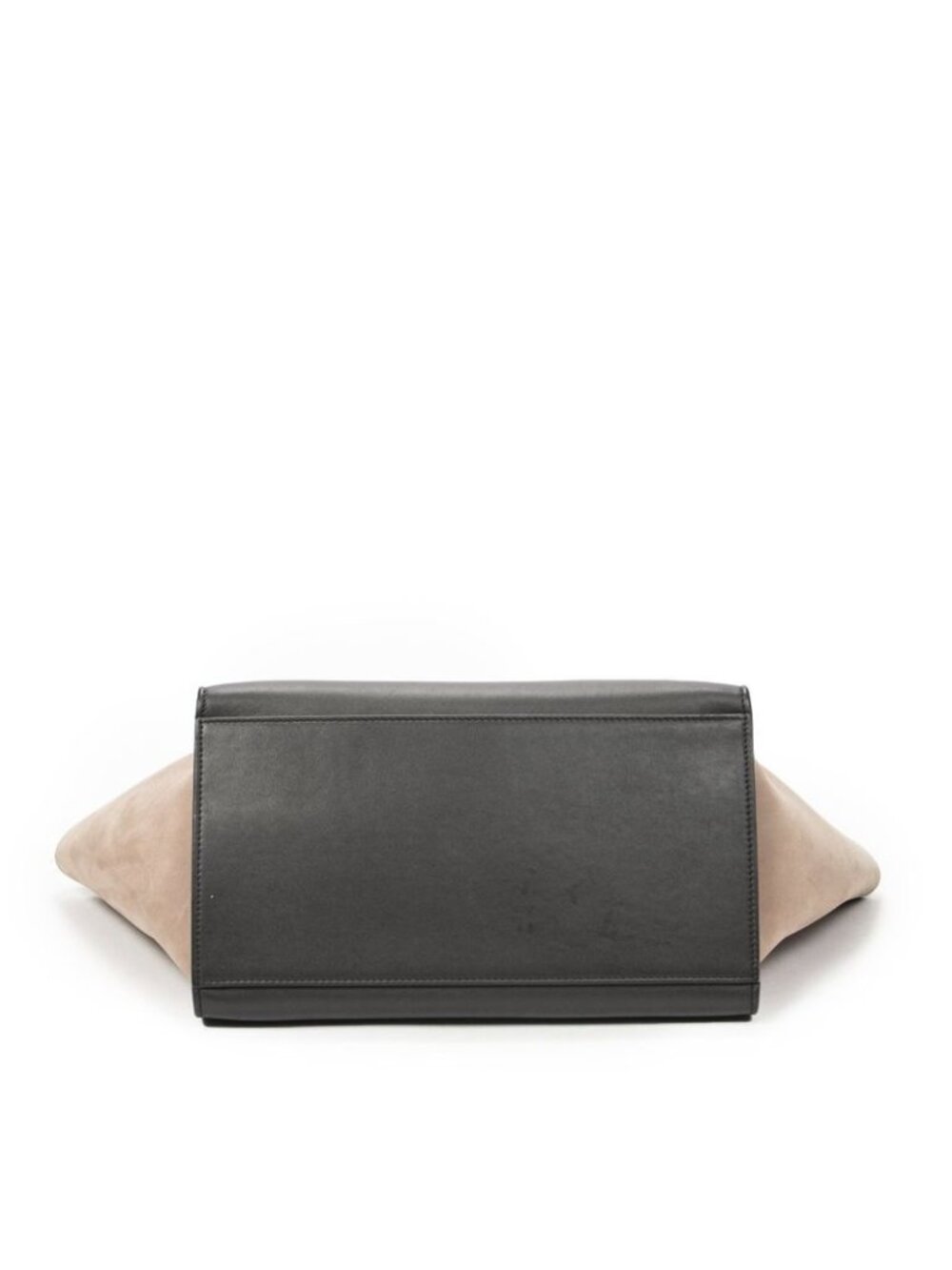 Celine Micro Luggage Light Brown Gray Calfskin Leather Messenger Bag - Picture 6 of 10